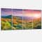 Designart - Pretty Colorful Sunset in Mountains - Landscape Photography Canvas Print
